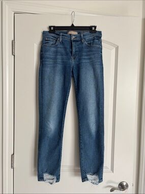 7 For All Mankind Roxanne Ankle Jeans with Distressed Hem